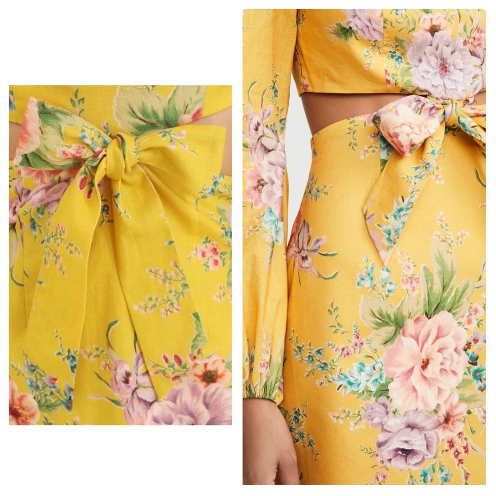 ZIMMERMANN Zinnia Bow Cut Out Mini Dress - Picture 11 of 16